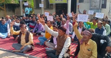 Indefinite strike of electrical workers, sloganeering for their demands