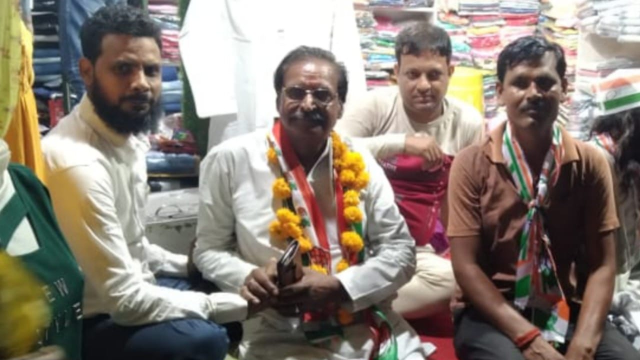 Rajesh Kumar Sharma alias Neelu Maharaj, candidate for the post of Rath Municipality President