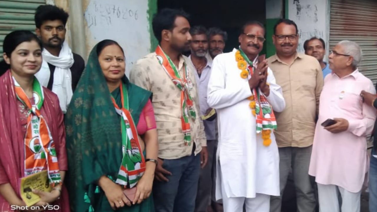 Rajesh Kumar Sharma alias Neelu Maharaj, candidate for the post of Rath Municipality President