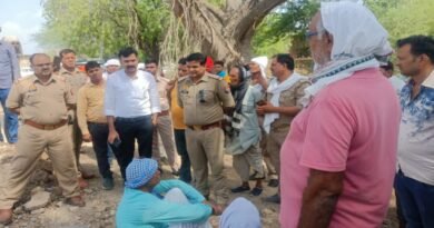 On the demand of construction of culvert, the villagers dug the road and got jammed