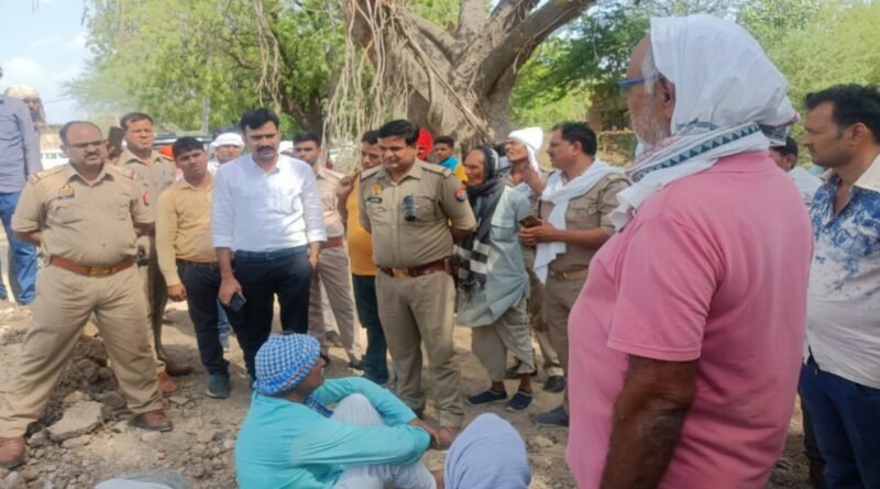 On the demand of construction of culvert, the villagers dug the road and got jammed