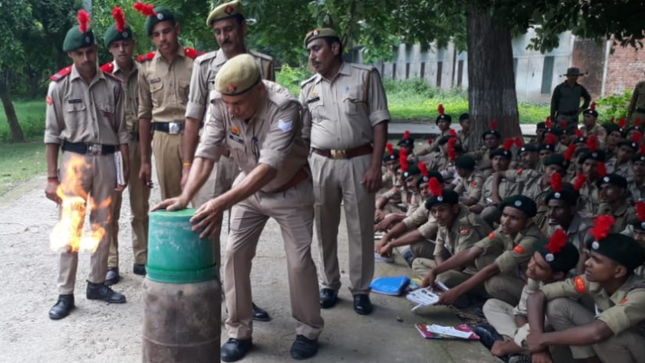NCC training camp at Brahmanand Mahavidyalaya