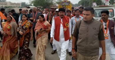 Procession taken out in celebration of Swami Brahmanand's birth anniversary