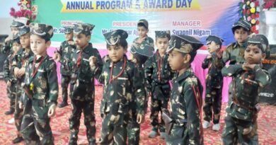 Children created a ruckus in the annual function of Rising Star Public School Rath