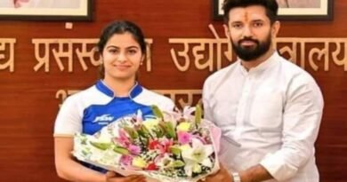 Cabinet Minister of Government of India Chirag Paswan congratulated shooting queen Manu Bhaker