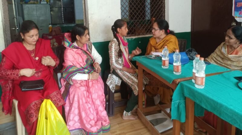 Golden Lions Club Prerna's health camp: Information on health care given to girls