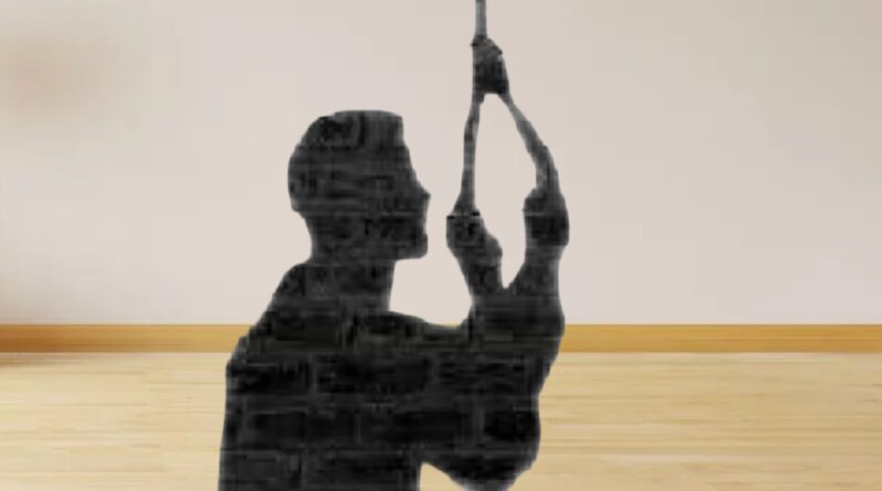 Hamirpur: First he beat his wife and then committed suicide by hanging himself