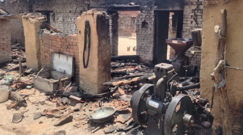 Goods worth Rs 2 lakh including cash burnt in house fire