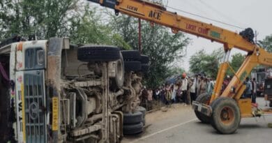 A worker died after getting crushed under a dumper which overturned