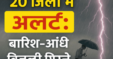 UP Weather Alert Today: Rain and storm alert in 20 districts of Uttar Pradesh, possibility of lightning