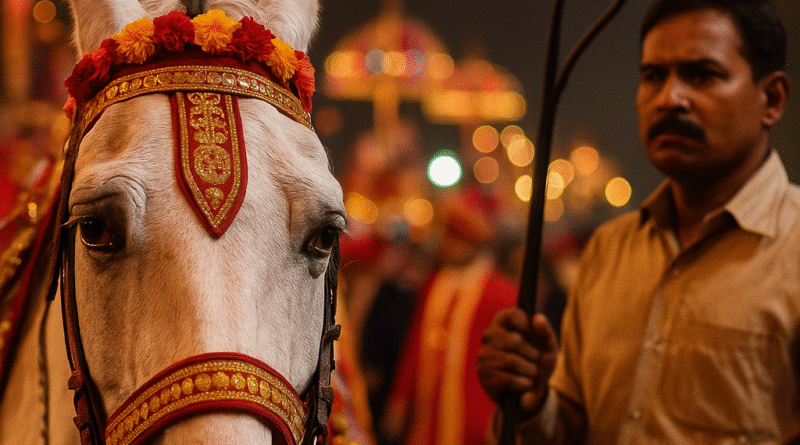 Dancing horses at Indian weddings promote animal cruelty