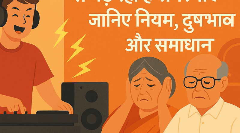DJ sound rules in India, noise pollution from DJ, loud music effects, DJ loudspeaker law