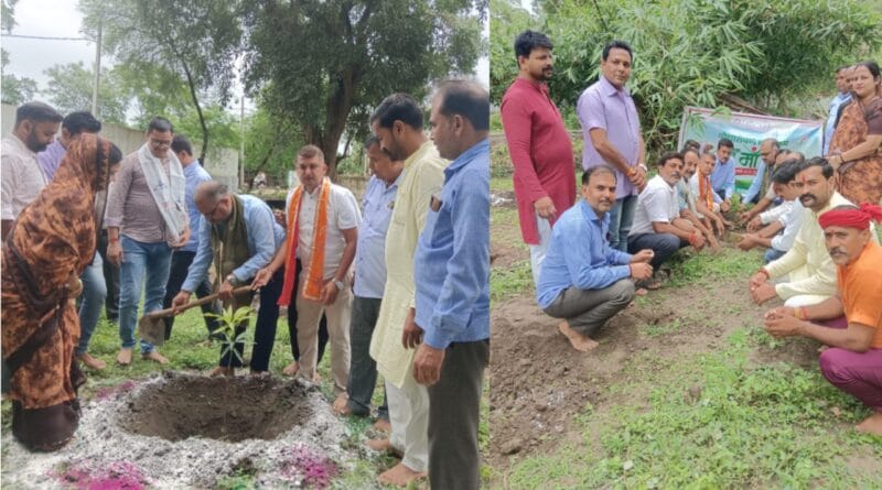 Mahoba BJP planted trees: One tree in the name of mother campaign