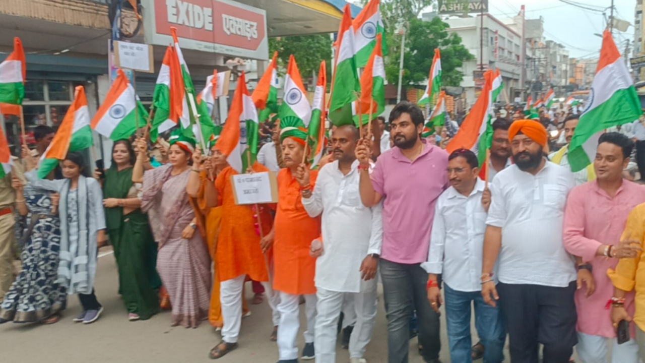 BJP's Tiranga Yatra rath: Awakened the spirit of patriotism by touring the city