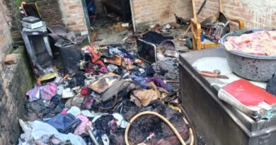 Loss of 1.5 lakhs: Fire broke out in the house due to short circuit
