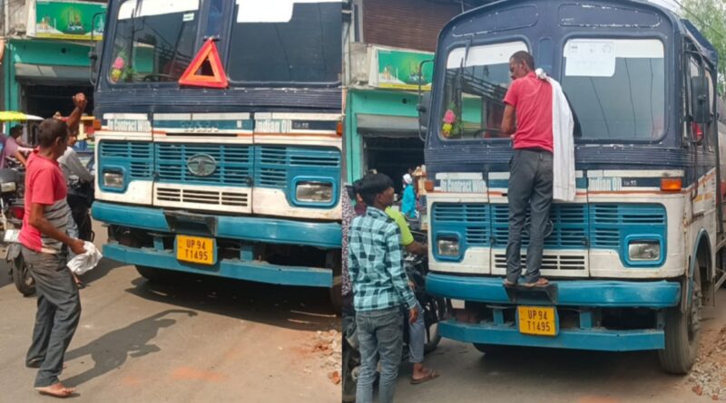 Hamirpur drunken man chaos padav chauraha rath