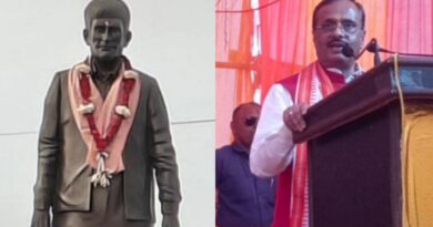 Rajnarayan Budhauliya Statue unveiled by Deputy Chief Minister Dr Dinesh Sharma